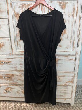 Black wrap INC dress